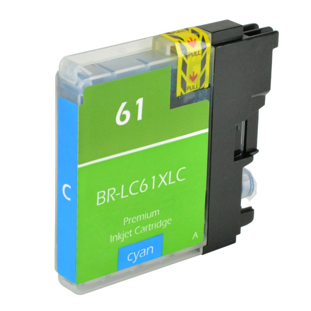 Brother LC61C, LC61XLC, LC65HYC Compatible Inkjet