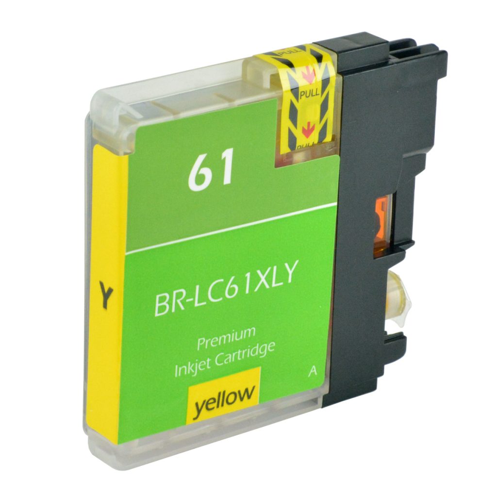 Brother LC61XLY, LC61Y, LC65HYY Compatible Inkjet